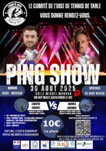 Lire la suite à propos de l’article Spectacle humoristique autour du tennis de table « PING SHOW »